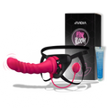 Pink Bloom – Verstelbare voorbinddildo set met vibratie