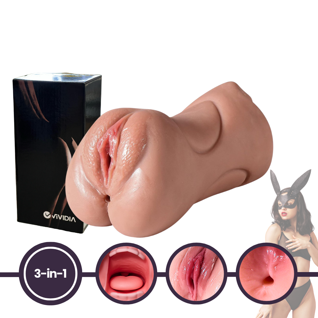 Pocket Pussy Masturbator voor Volwassenen – 2-in-1 en 3-in-1